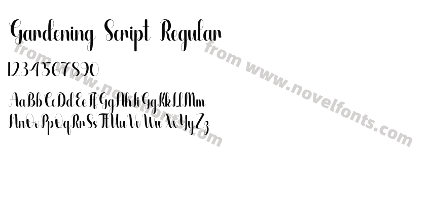 Gardening Script RegularPreview