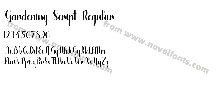 Gardening Script RegularPreview
