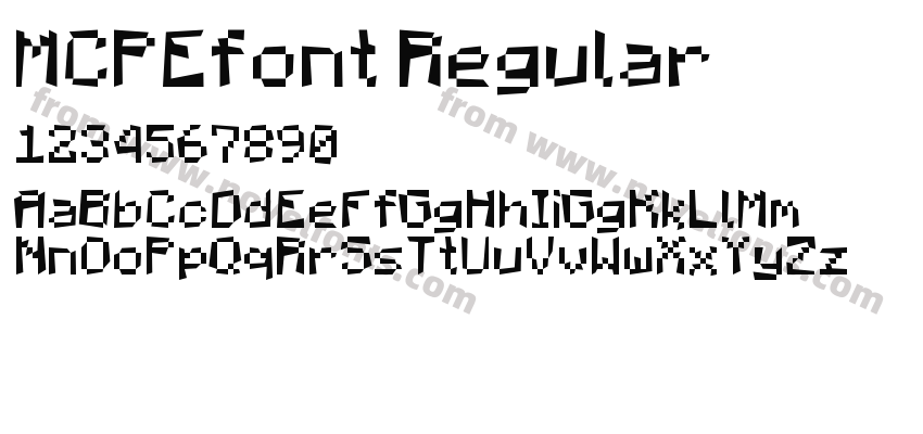 MCPEfont RegularPreview