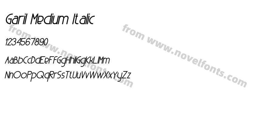 Garil Medium ItalicPreview
