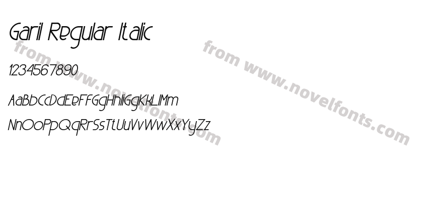Garil Regular ItalicPreview
