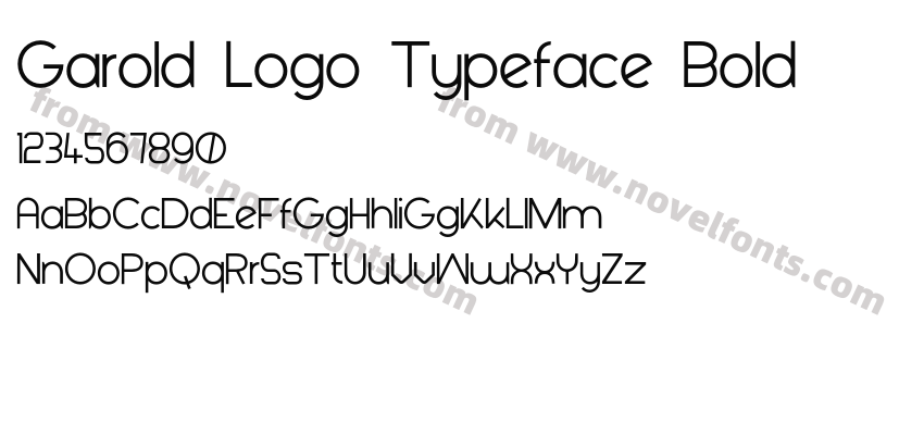 Garold Logo Typeface BoldPreview