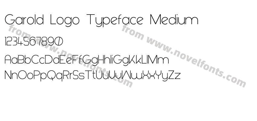 Garold Logo Typeface MediumPreview