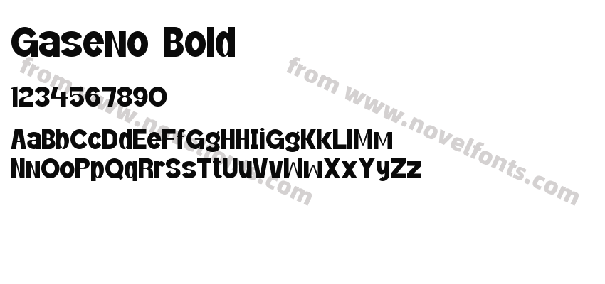 Gaseno BoldPreview