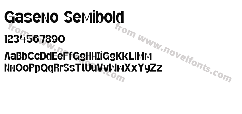 Gaseno SemiboldPreview