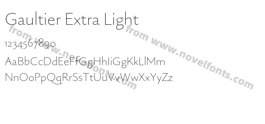 Gaultier Extra LightPreview