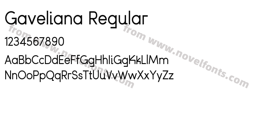 Gaveliana RegularPreview