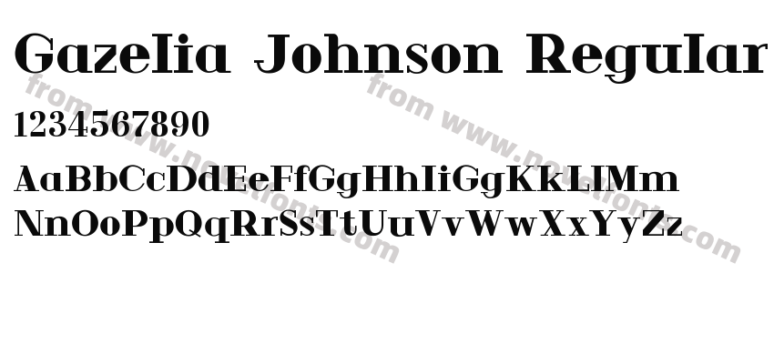 Gazelia Johnson RegularPreview