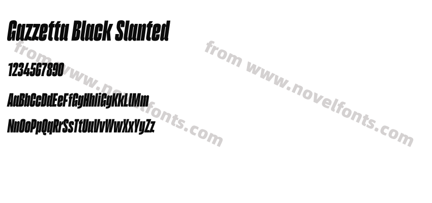 Gazzetta Black SlantedPreview