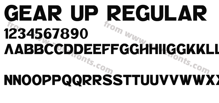 Gear Up RegularPreview
