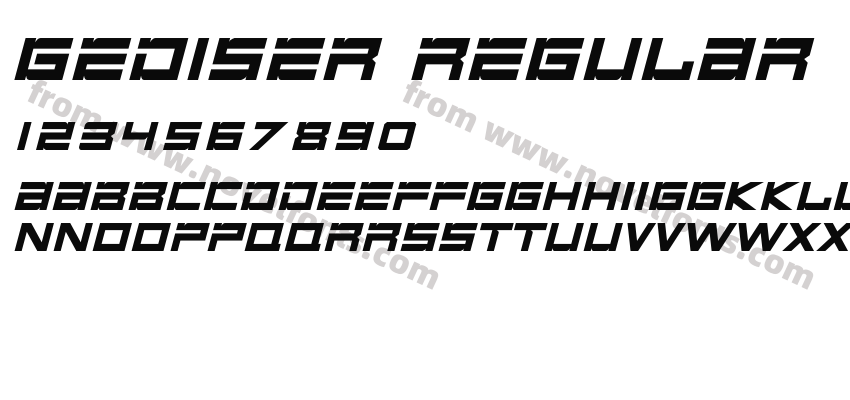 Gediser RegularPreview