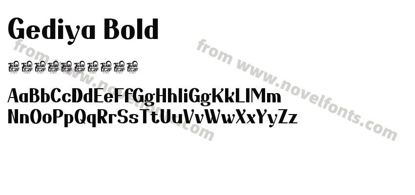 Gediya BoldPreview