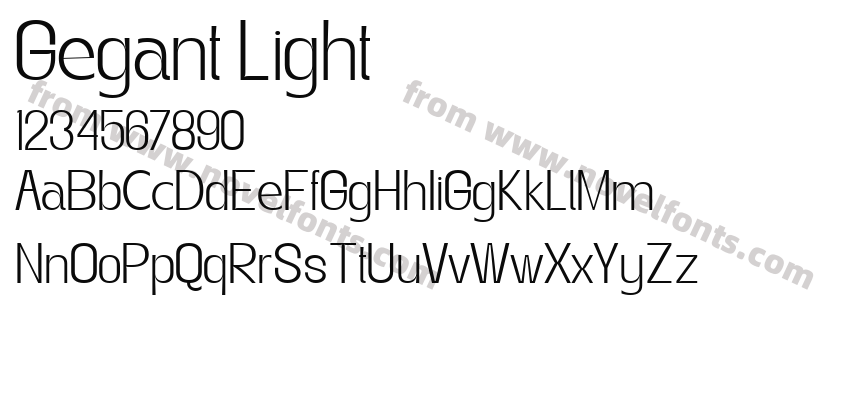 Gegant LightPreview