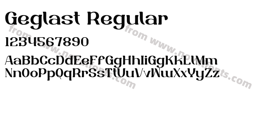 Geglast RegularPreview