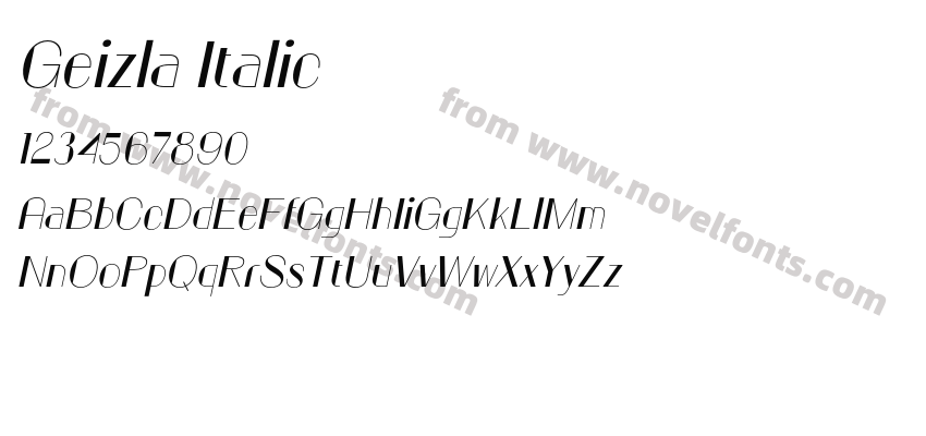 Geizla ItalicPreview