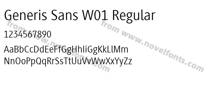 Generis Sans W01 RegularPreview