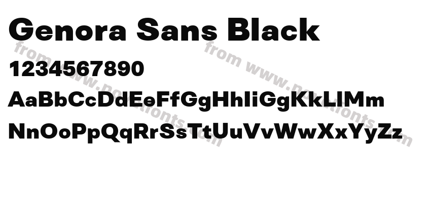 Genora Sans BlackPreview
