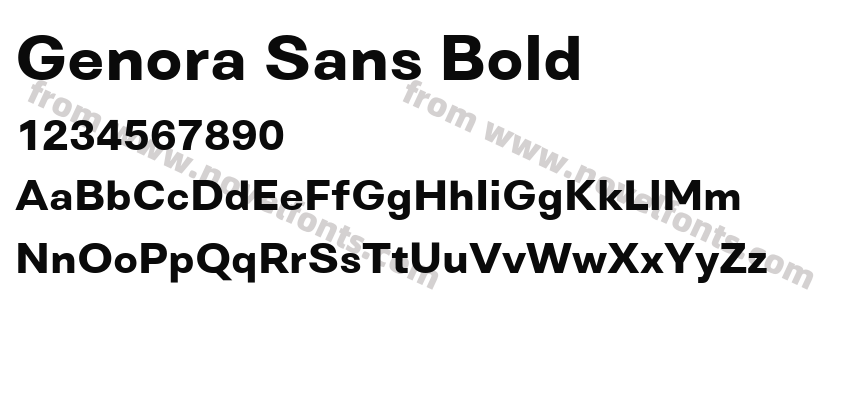 Genora Sans BoldPreview