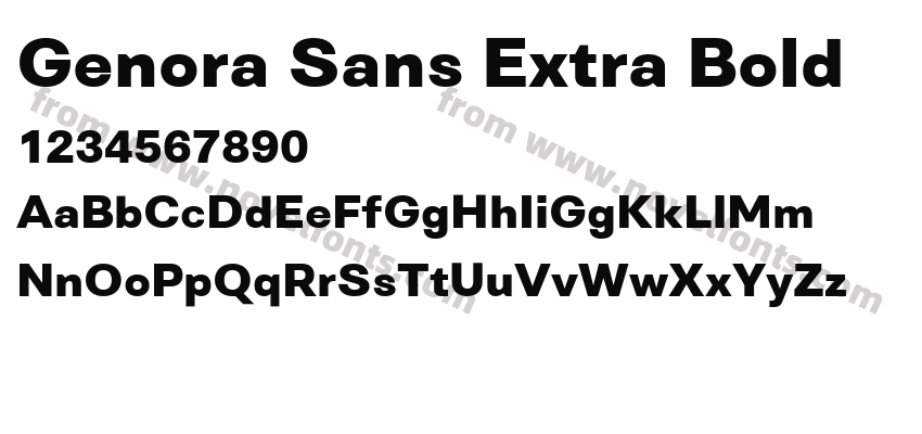 Genora Sans Extra BoldPreview