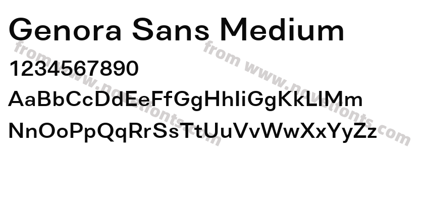Genora Sans MediumPreview