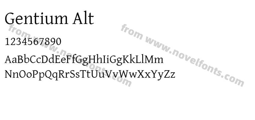 Gentium AltPreview