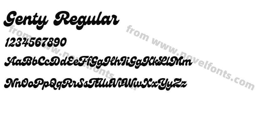 Genty RegularPreview