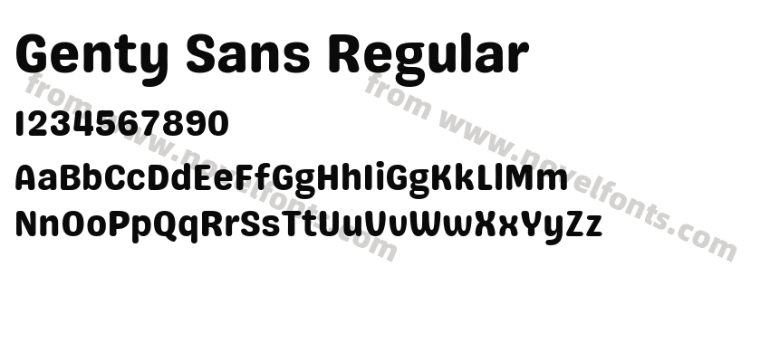 Genty Sans RegularPreview