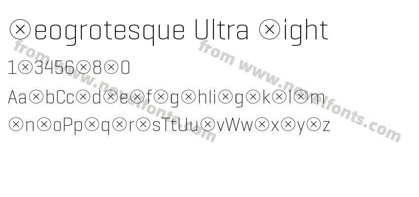 Geogrotesque Ultra LightPreview