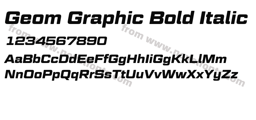 Geom Graphic Bold ItalicPreview