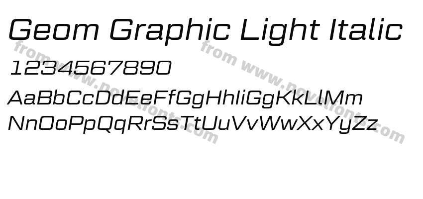 Geom Graphic Light ItalicPreview