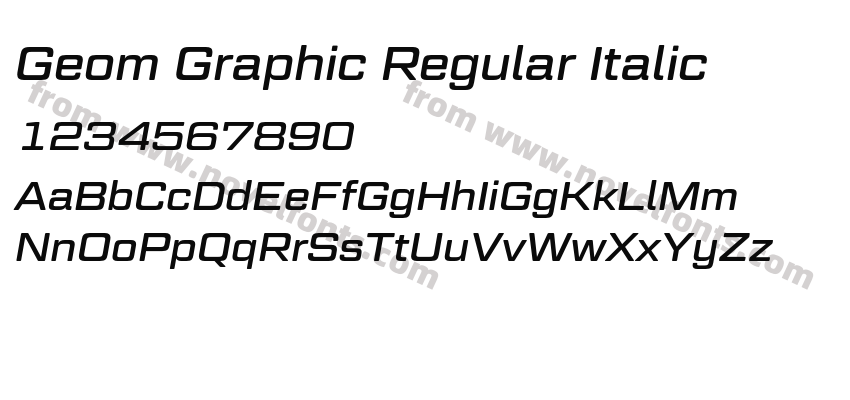 Geom Graphic Regular ItalicPreview