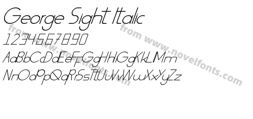 George Sight ItalicPreview
