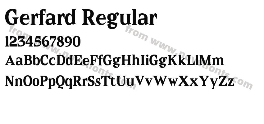 Gerfard RegularPreview