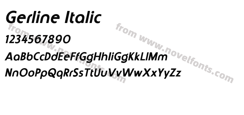 Gerline ItalicPreview