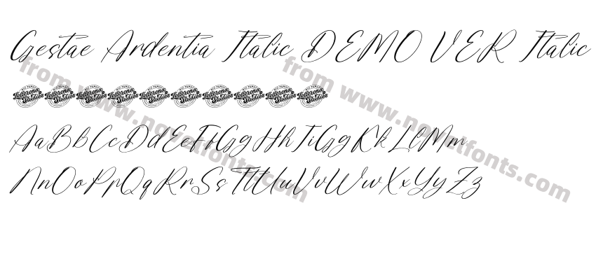 Gestae Ardentia Italic DEMO VER ItalicPreview