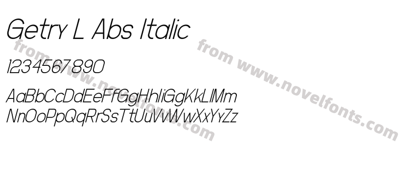 Getry L Abs ItalicPreview