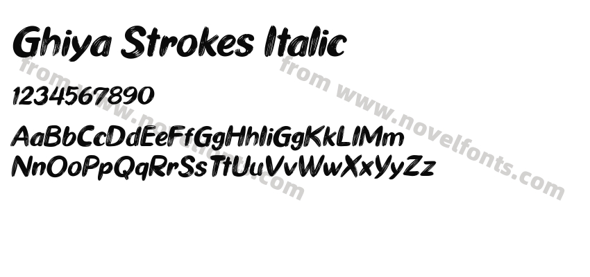 Ghiya Strokes ItalicPreview