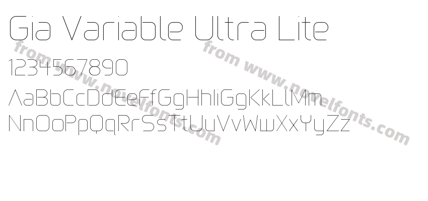 Gia Variable Ultra LitePreview