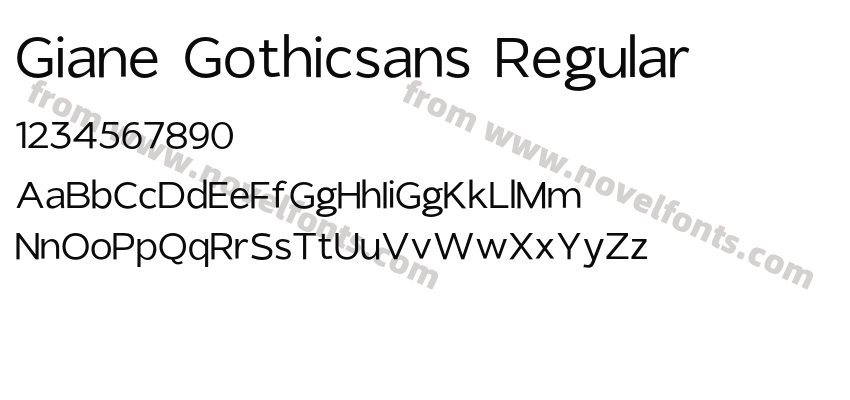 Giane Gothicsans RegularPreview