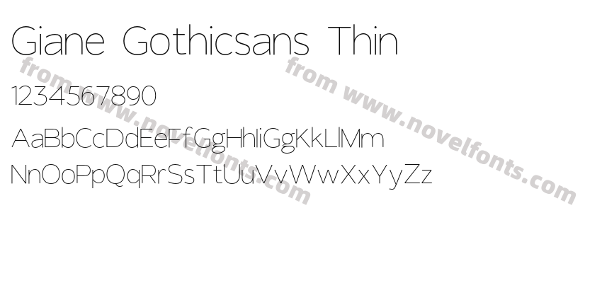 Giane Gothicsans ThinPreview