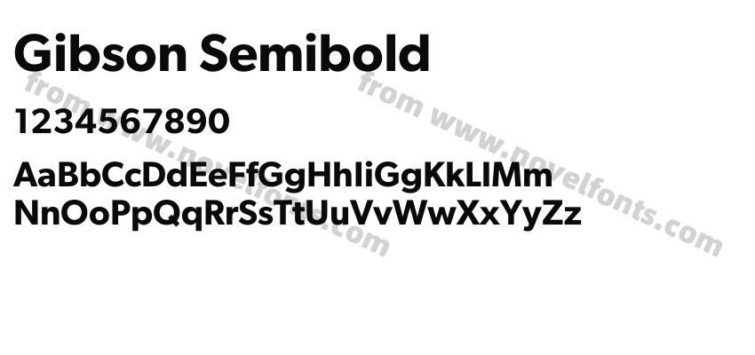 Gibson SemiboldPreview