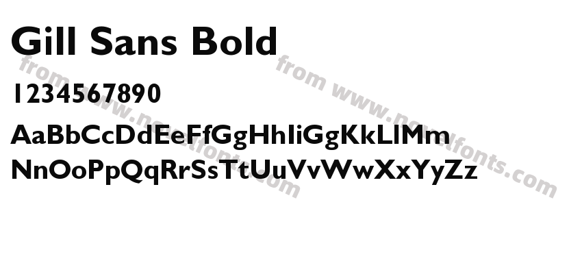 Gill Sans BoldPreview