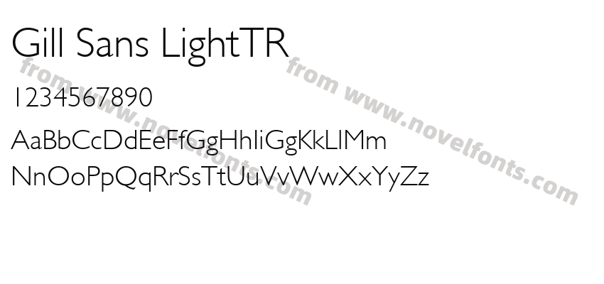 Gill Sans LightTRPreview