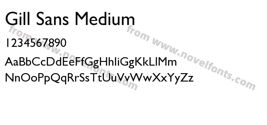 Gill Sans MediumPreview