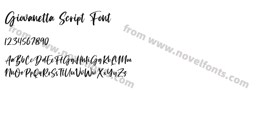 Giovanetta Script FontPreview