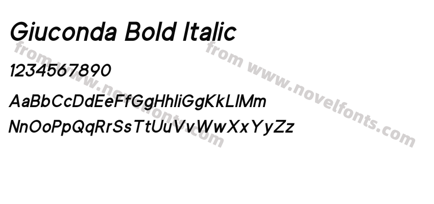 Giuconda Bold ItalicPreview