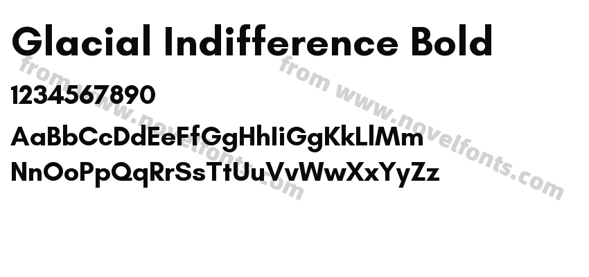 Glacial Indifference BoldPreview