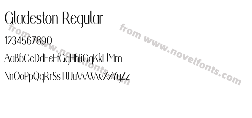 Gladeston RegularPreview