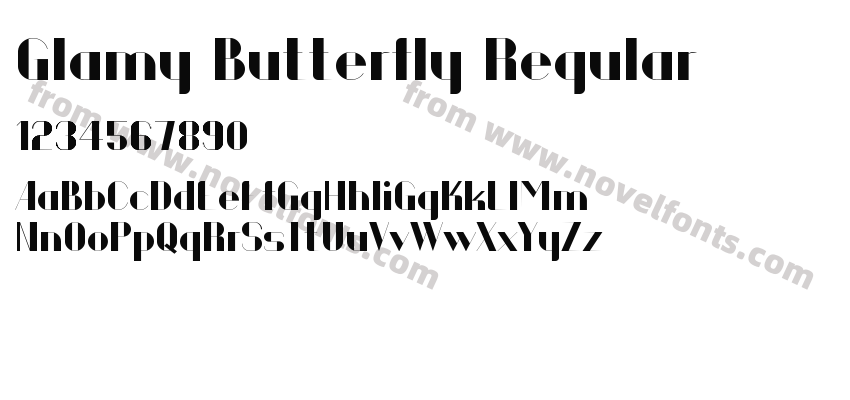 Glamy Butterfly RegularPreview