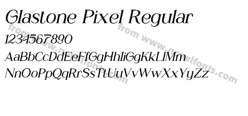 Glastone Pixel RegularPreview